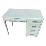 Bureau 1940 bois laqué vert amande