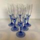 6 flûtes à champagne bleu cobalt Bormioli Rocco