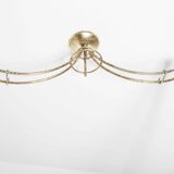 Indoor rotating plant holder 1960 bamboo and brass