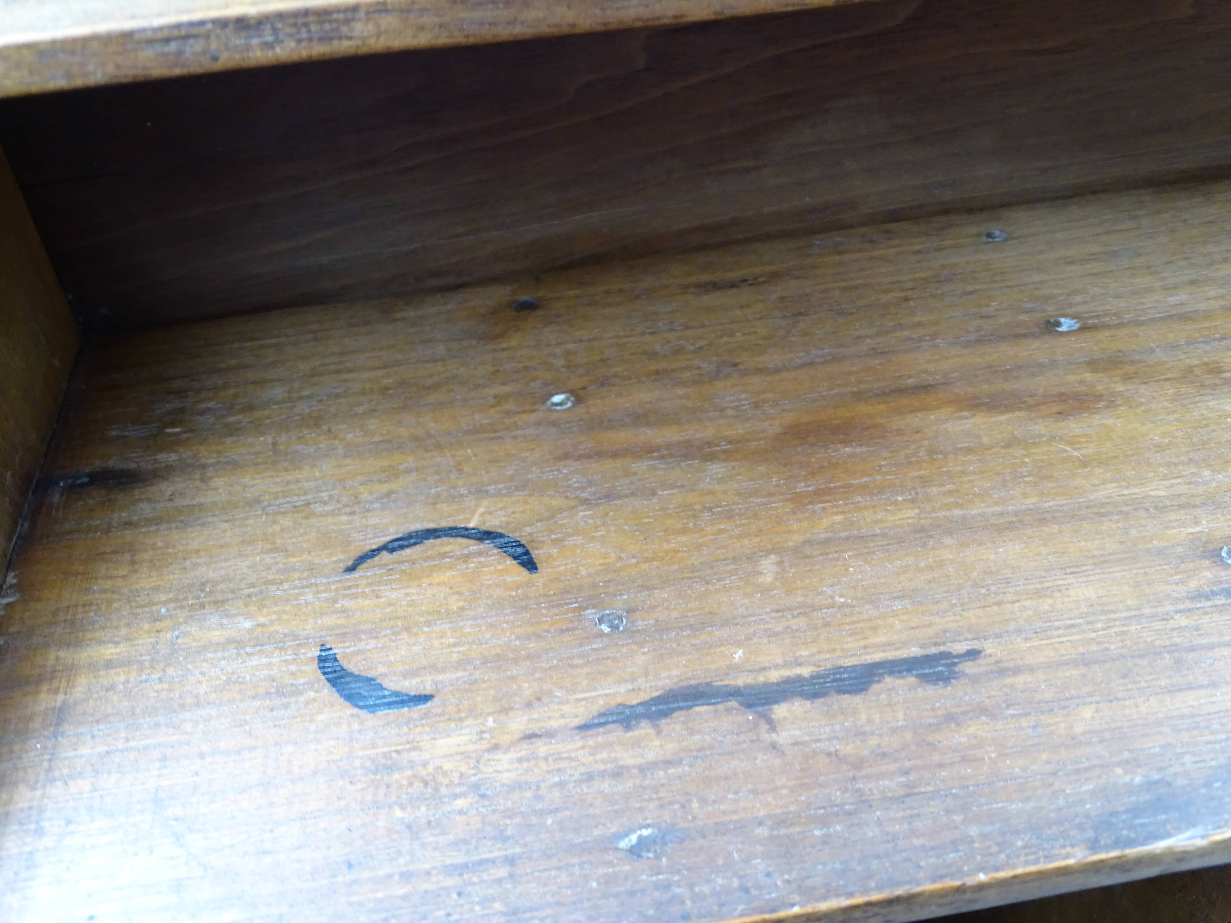 Walnut wall shelf, circa 1920/1930