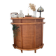 Vintage bar cabinet in rattan and woven cane – 1970s