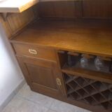 Bar and stools in teak