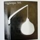 Model 705 Wall Lamp In Teak And Opaline Glass By Uno & Östen Kristiansson For Luxus, Sweden 1960S