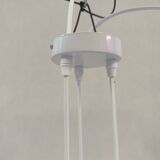 Triple suspension in white Clichy glass