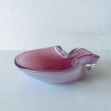 Large Murano pocket tray in opaline