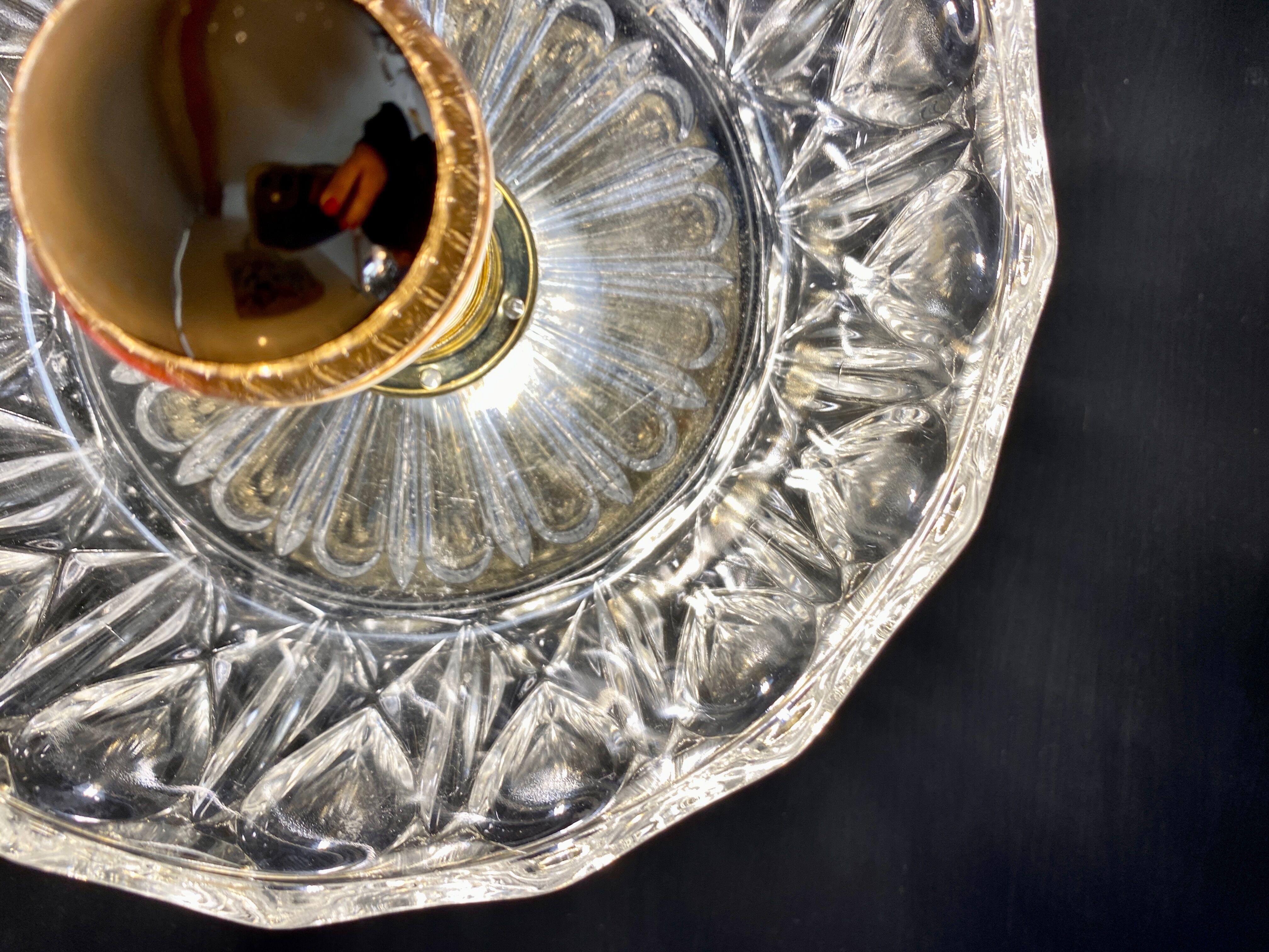 Vintage glass lampshade