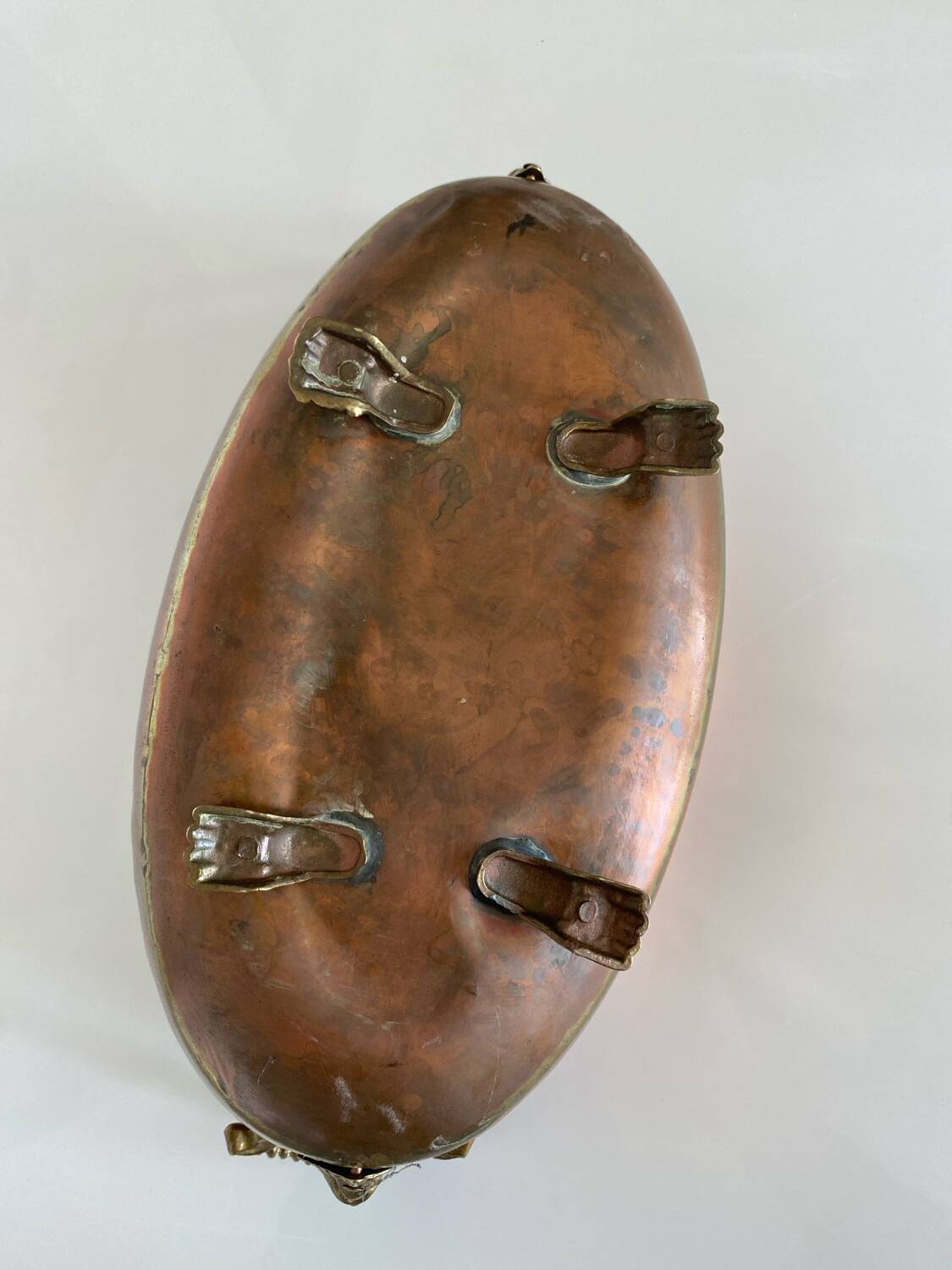 Antique copper planter