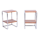 Tables de chevet Bauhaus par M. Breuer pour Thonet, Allemagne, années 1920, ensemble de 2