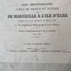 Carte ancienne Marseille - Corse - Ile d'Elbe 1888