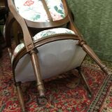Louis XVI-style convertible medallion chair