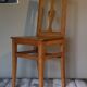 Lorraine Art Populaire chair at the end of the 19th century with a baluster back