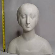 Bust after Laurana in Renaissance style, known as Aragon, patinated plaster, 33 cm.