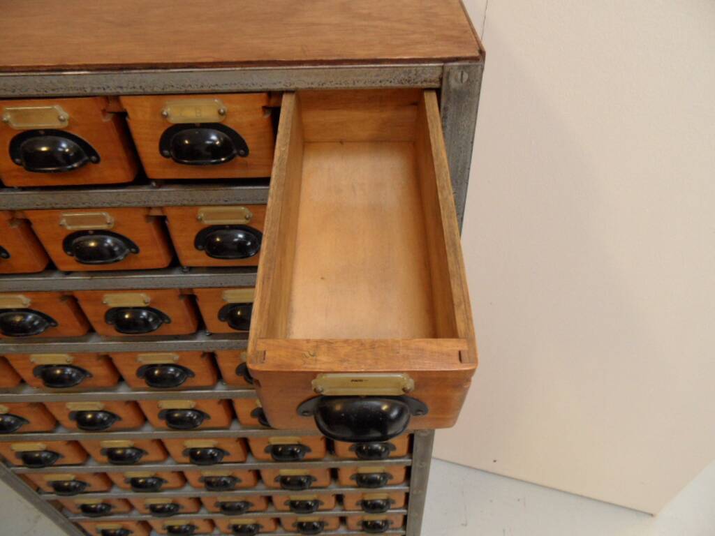 Vintage filing cabinet with 45 drawers