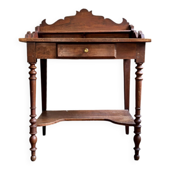 Dresser, dark wood vanity
