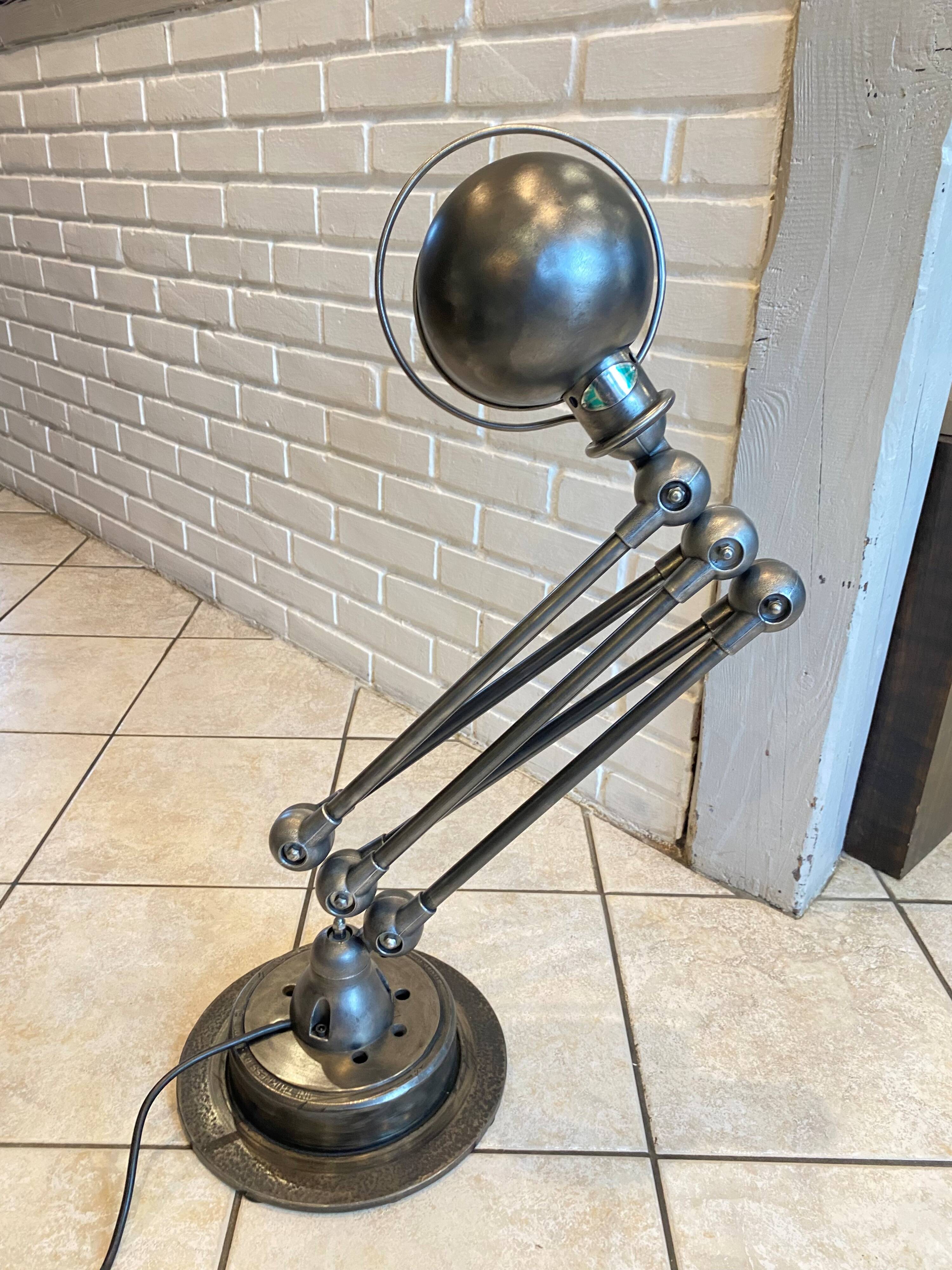 Jielde floor lamp with 5 arms, 40cm, vintage industrial graphite.
