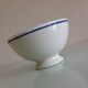 Old white bowl with blue gien porcelain eder