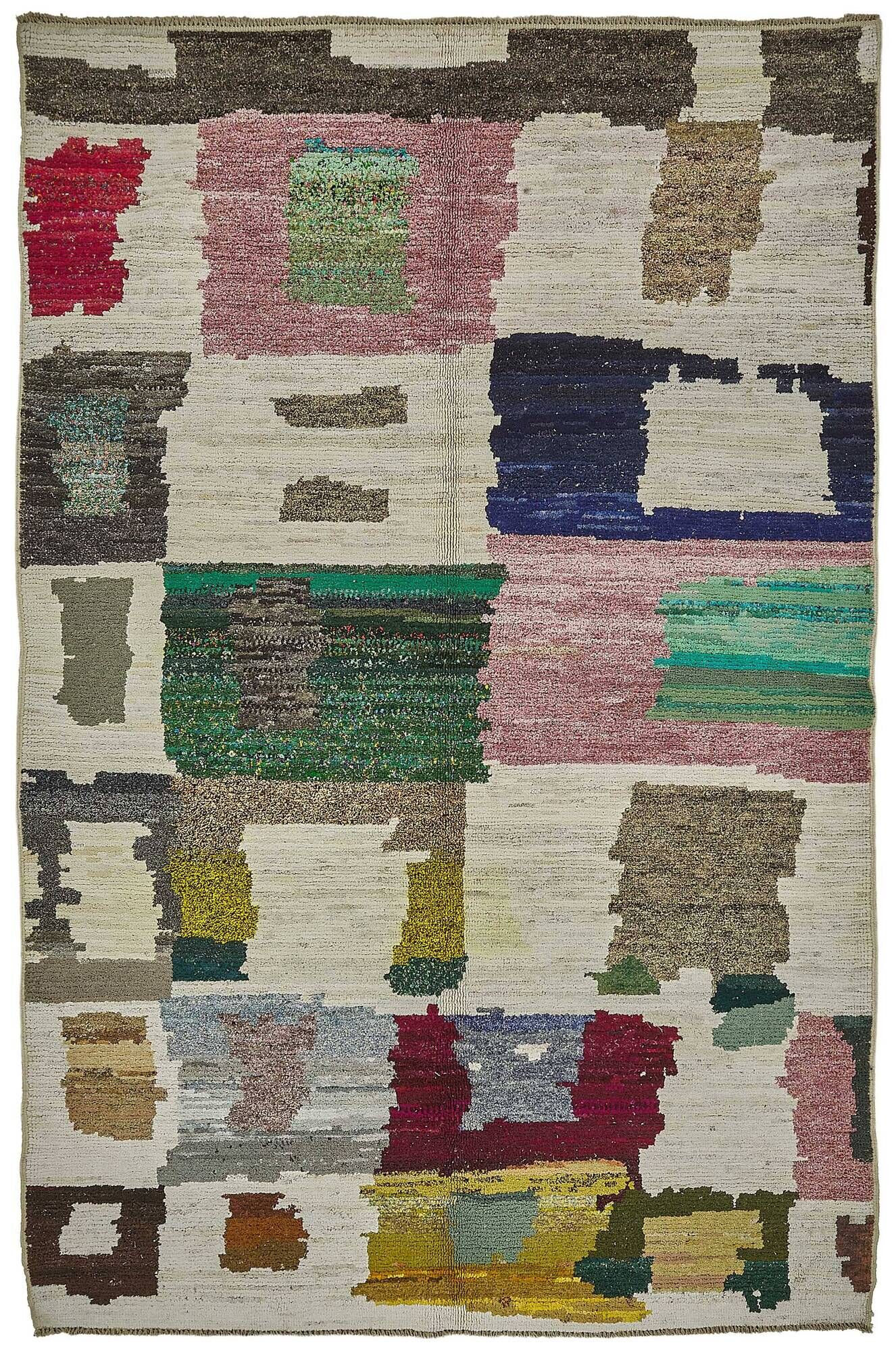 Handwoven Turkish Recycled Boho Rug 202 cm x 316 cm