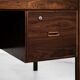 Executive desk in rosewood and leather by Søren Willadsen