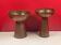 Candle holder x 2 brutalist copper candle pick (metalwork style)