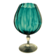 Turquoise blue vase in Empoli glass Made in Italy 1970