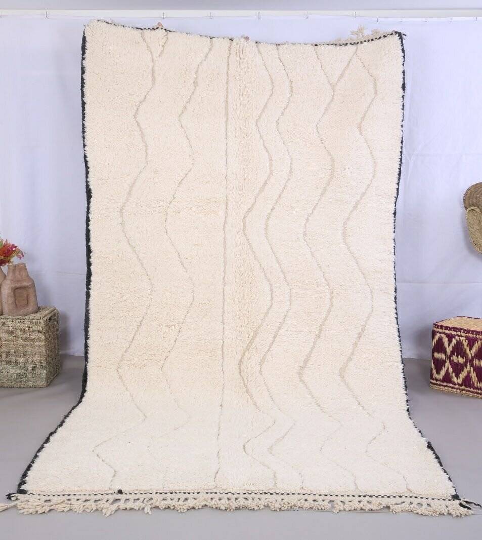 Handmade wool Berber rug 250x150 cm