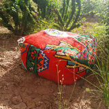 Moroccan carpet pouf / floor pillow