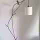 Hirondelle floor lamp by Patrice Gruffaz steel and bronze
