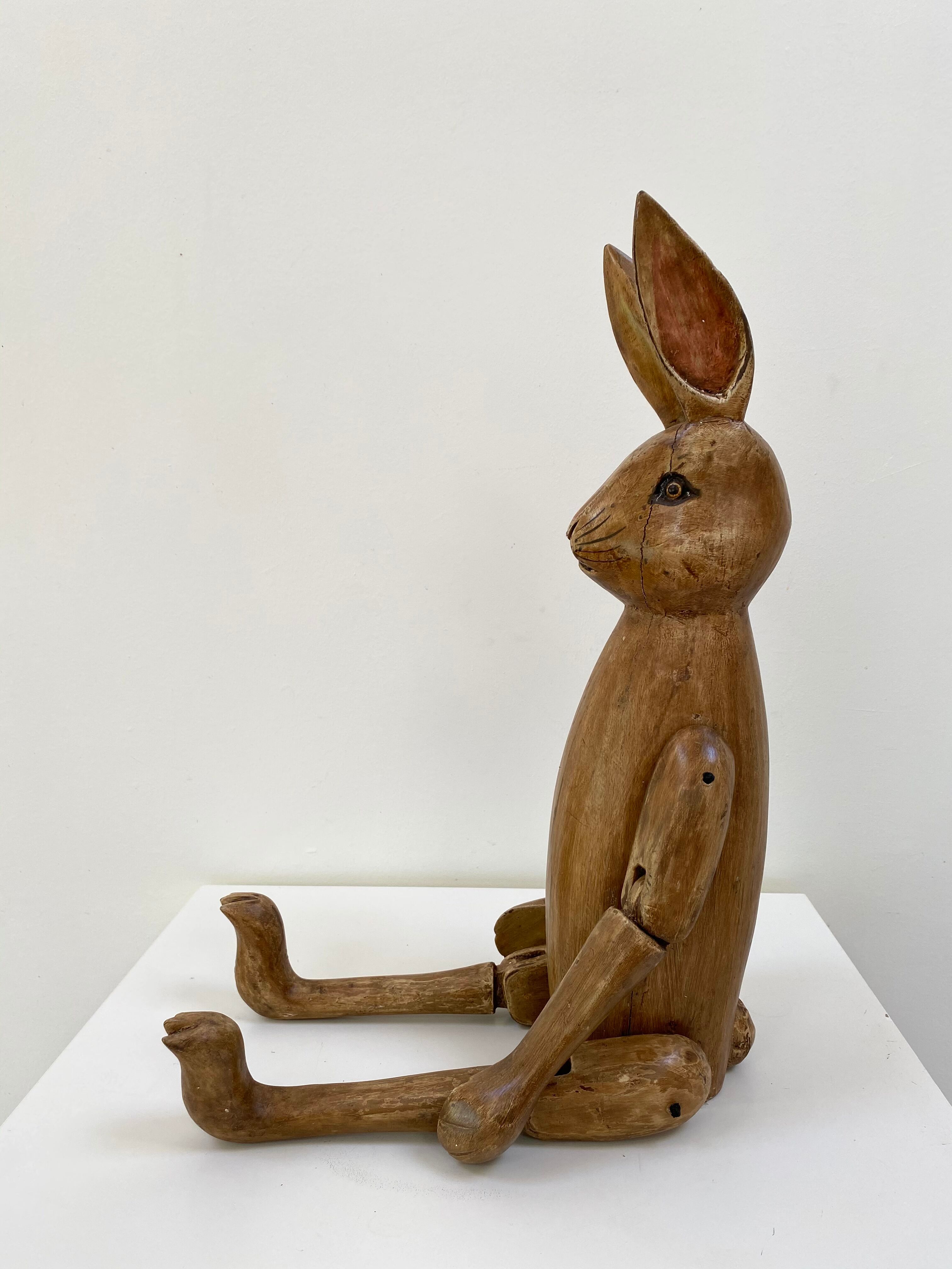 Hare Hennow XL articulated in wood 70cm