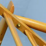 Pair of Beech Wood Ladder Lounge Chairs after Grete Jalk for France and Son