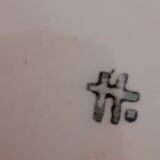 Hand-painted flat underside. "Da Viken." Signed.