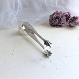 Ice cube pliers or sugar in's feet chiseled silver metal and punches