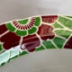 Hollow round dish sarreguemines art nouveau