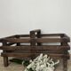 Wooden basket with shelves