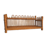 Wicker wall shelf