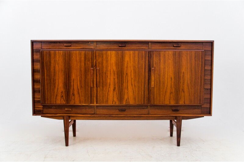 Rosewood highboard, Denmark, 1960s