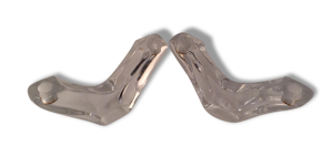 Paire de bougeoirs daum - cristal