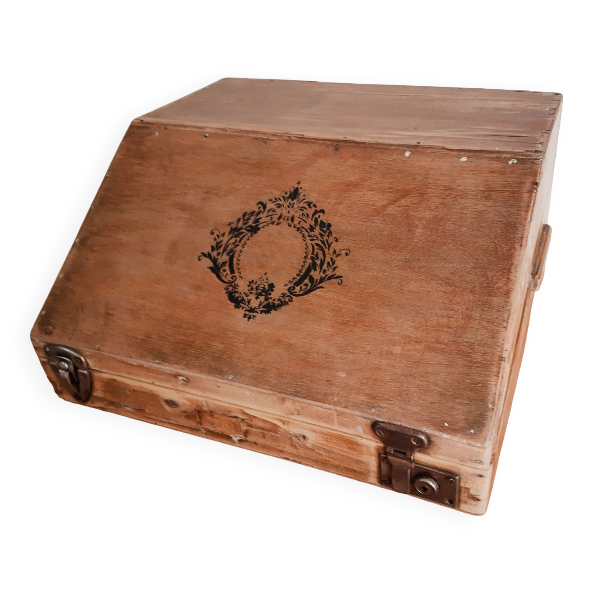 Old wooden box, treasure box