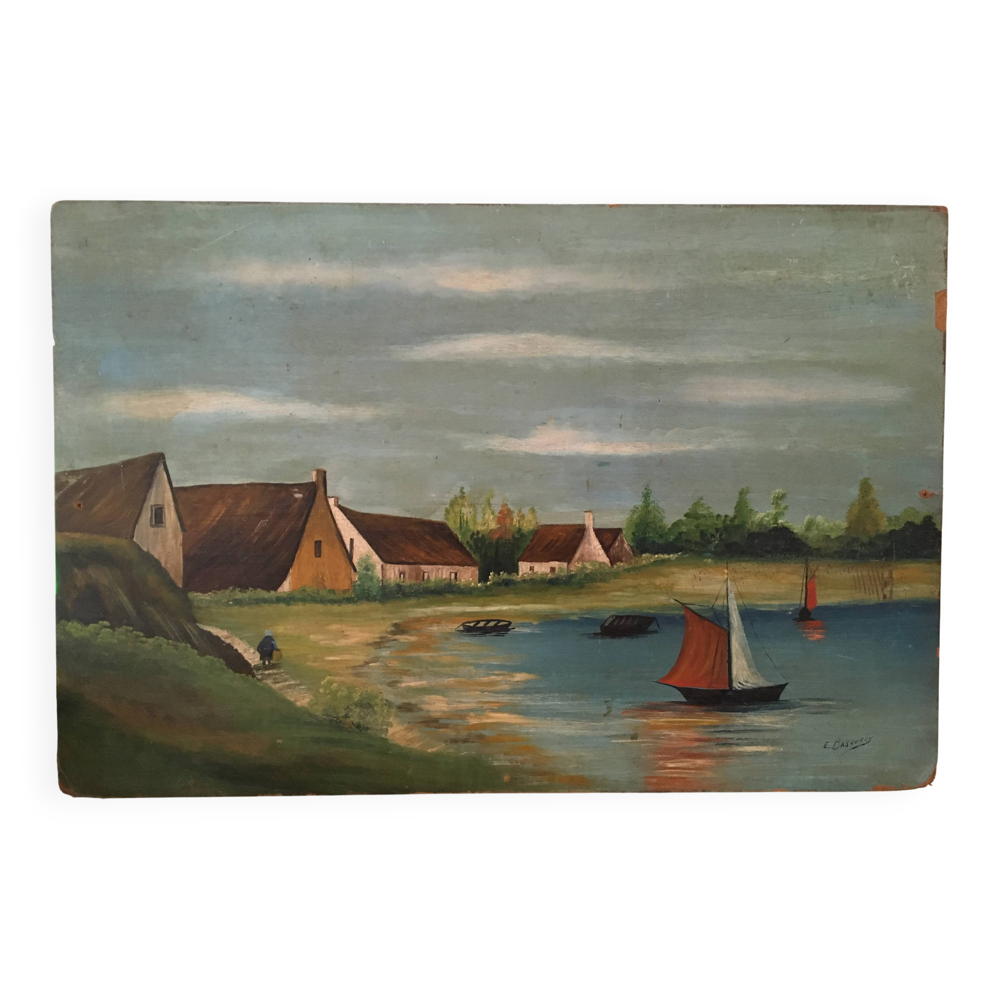 Tableau Paysage marine.