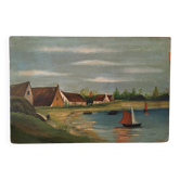 Marine landscape painting.