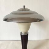 Art Deco mushroom lamp in bakelite and chrome