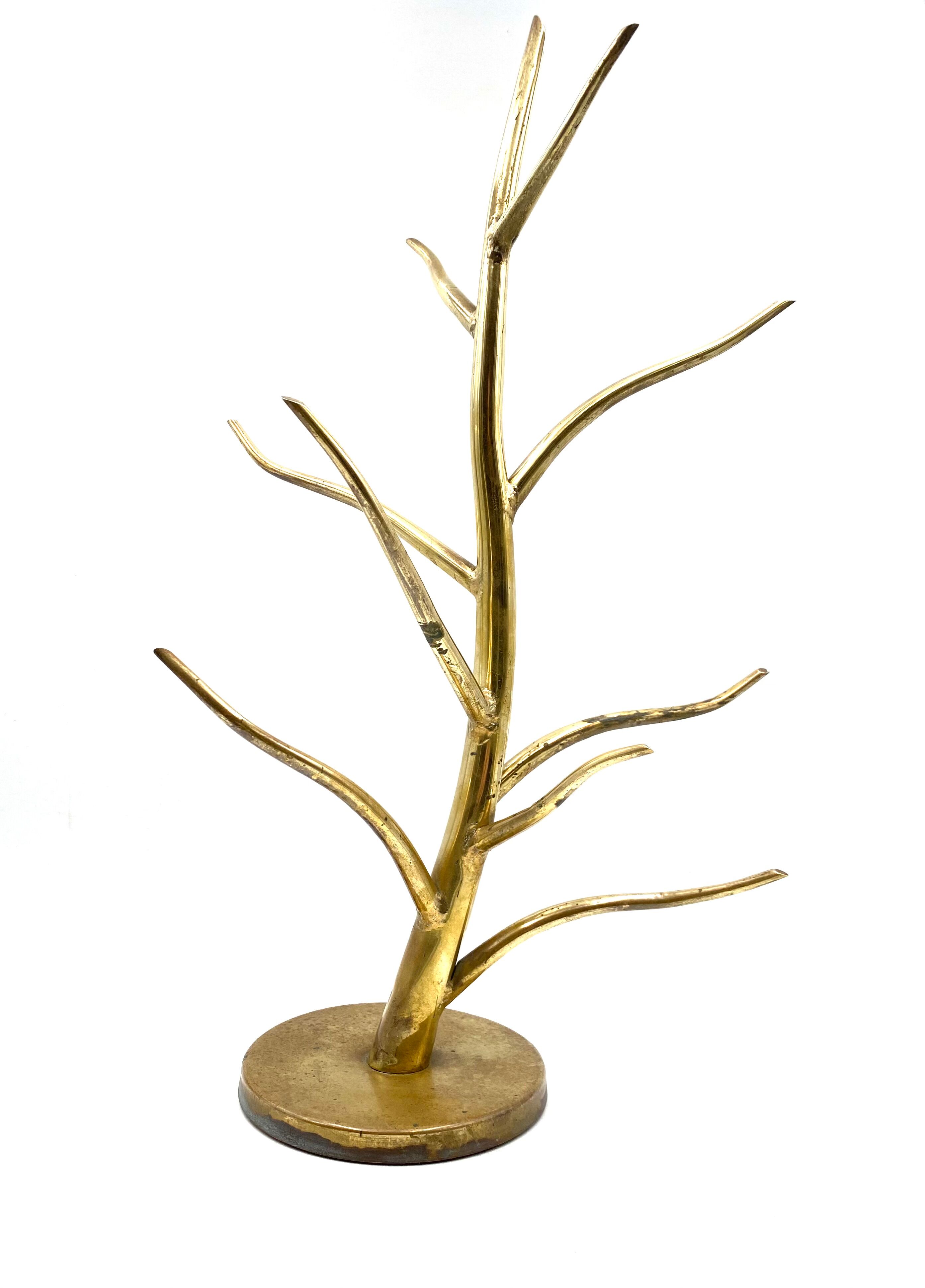 Mid-century Brass plant-shaped stand, Italy 1970s