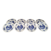 Lot de 8 assiettes à dessert sarreguemines modèle romantic