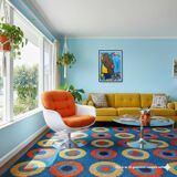 Abstract oil painting from the 20th century by Peter Robert Keil, Germany.