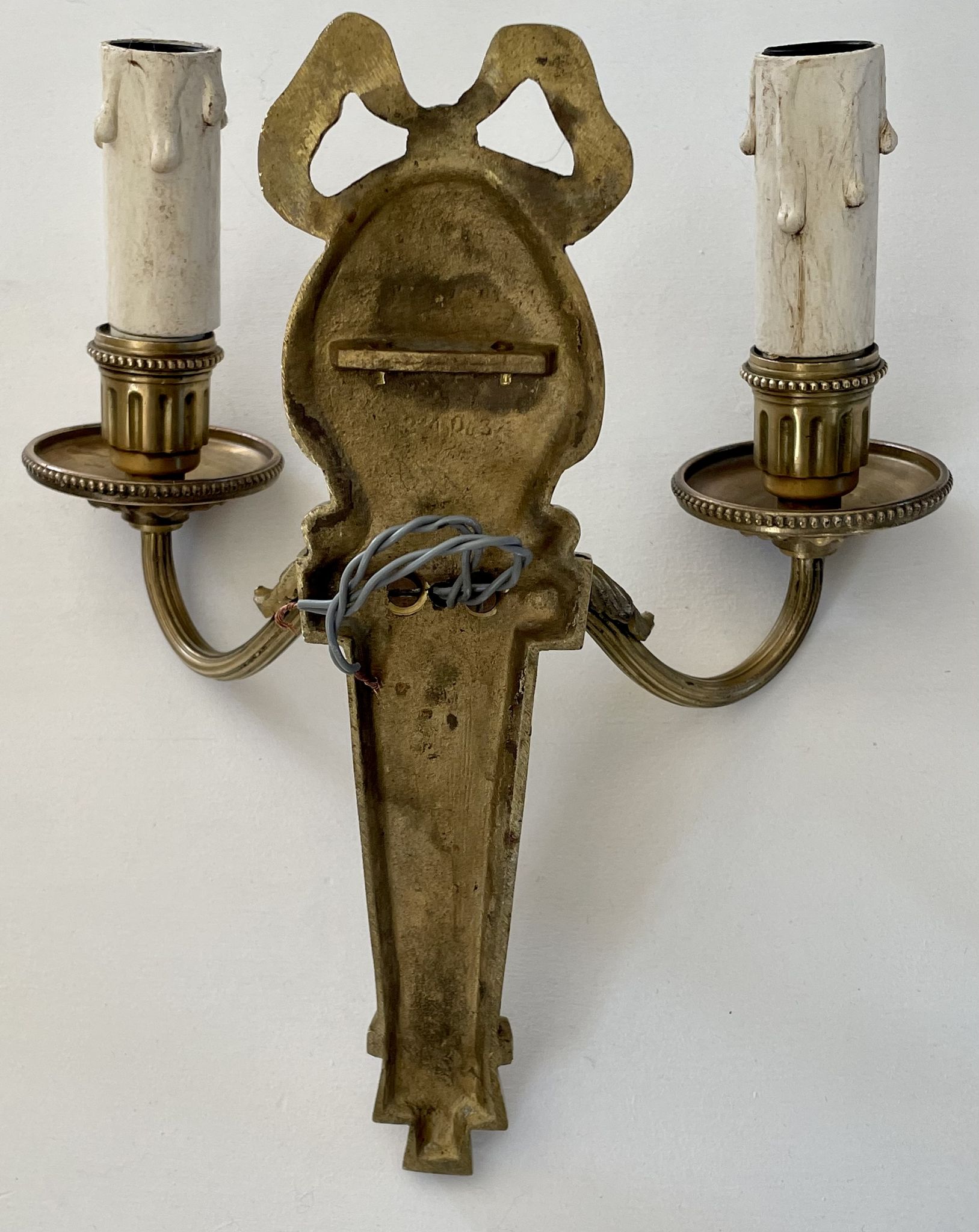 Paire d’appliques en bronze doré circa 1910