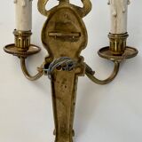 Paire d’appliques en bronze doré circa 1910