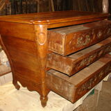 Dresser called "Grave" time Regency of the end of the XVII century in solid cherry