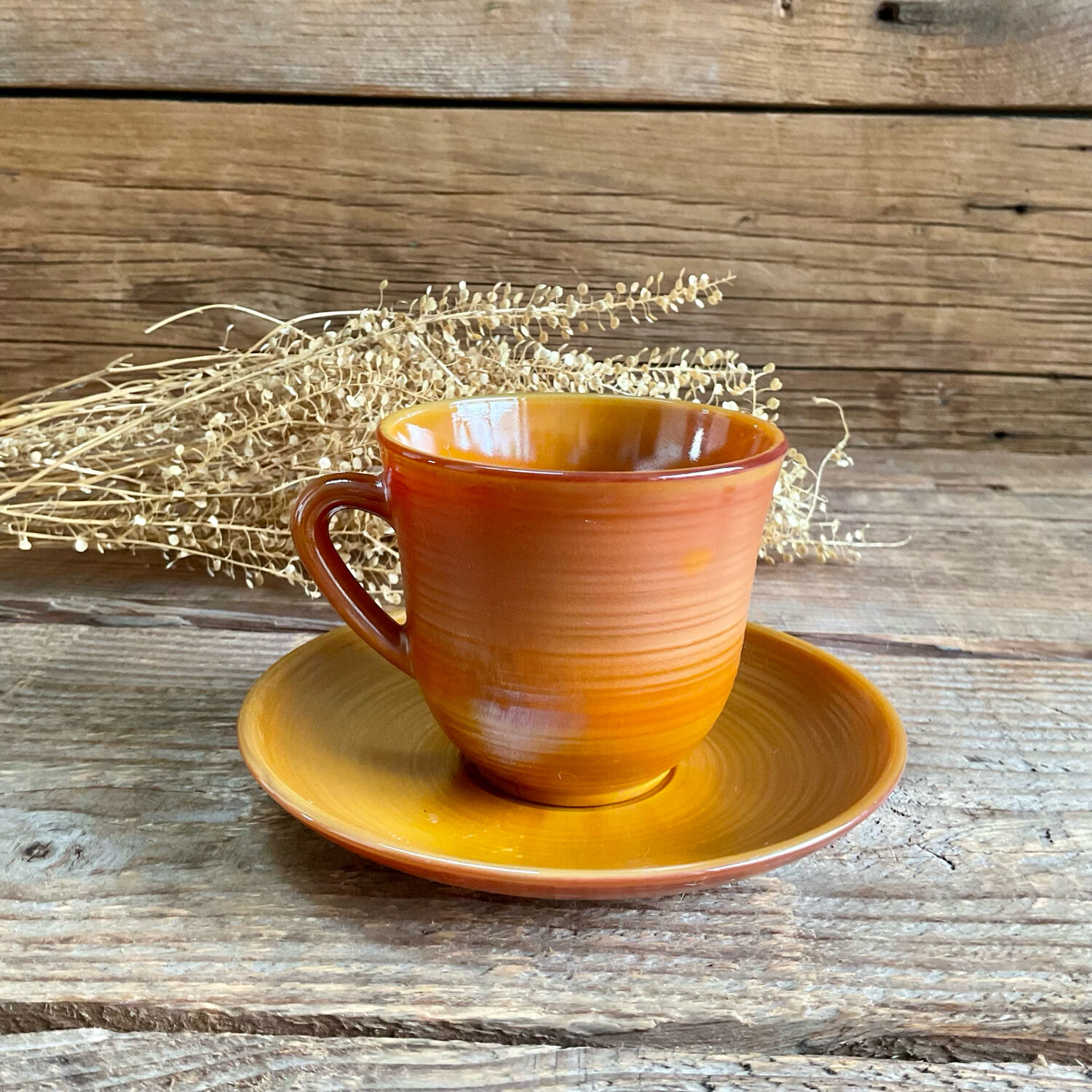 6 vintage "volcan" cups