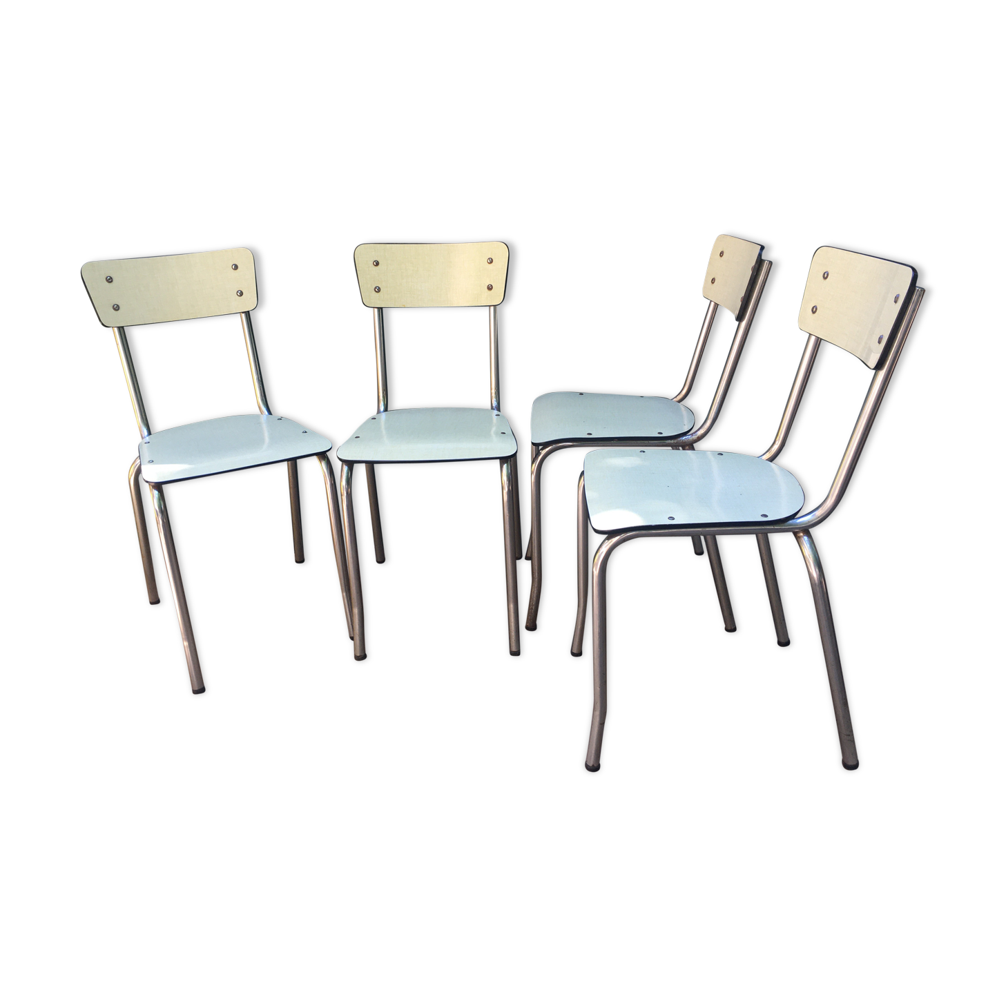 Series of 4 formica chairs