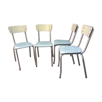 Series of 4 formica chairs