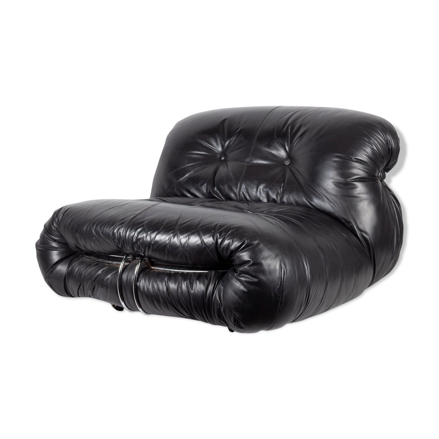 Tobia Scarpa Soriana chair and ottoman for Cassina 1970